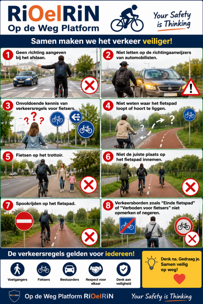 Vielig fietsen verkeersregels