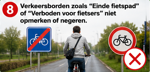 einde fietspad