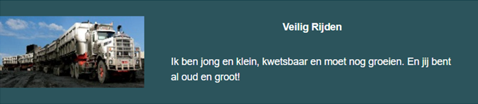banner veilig rijden